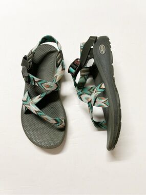 Chaco Women's Sandals Green Teal Multicolor Straps